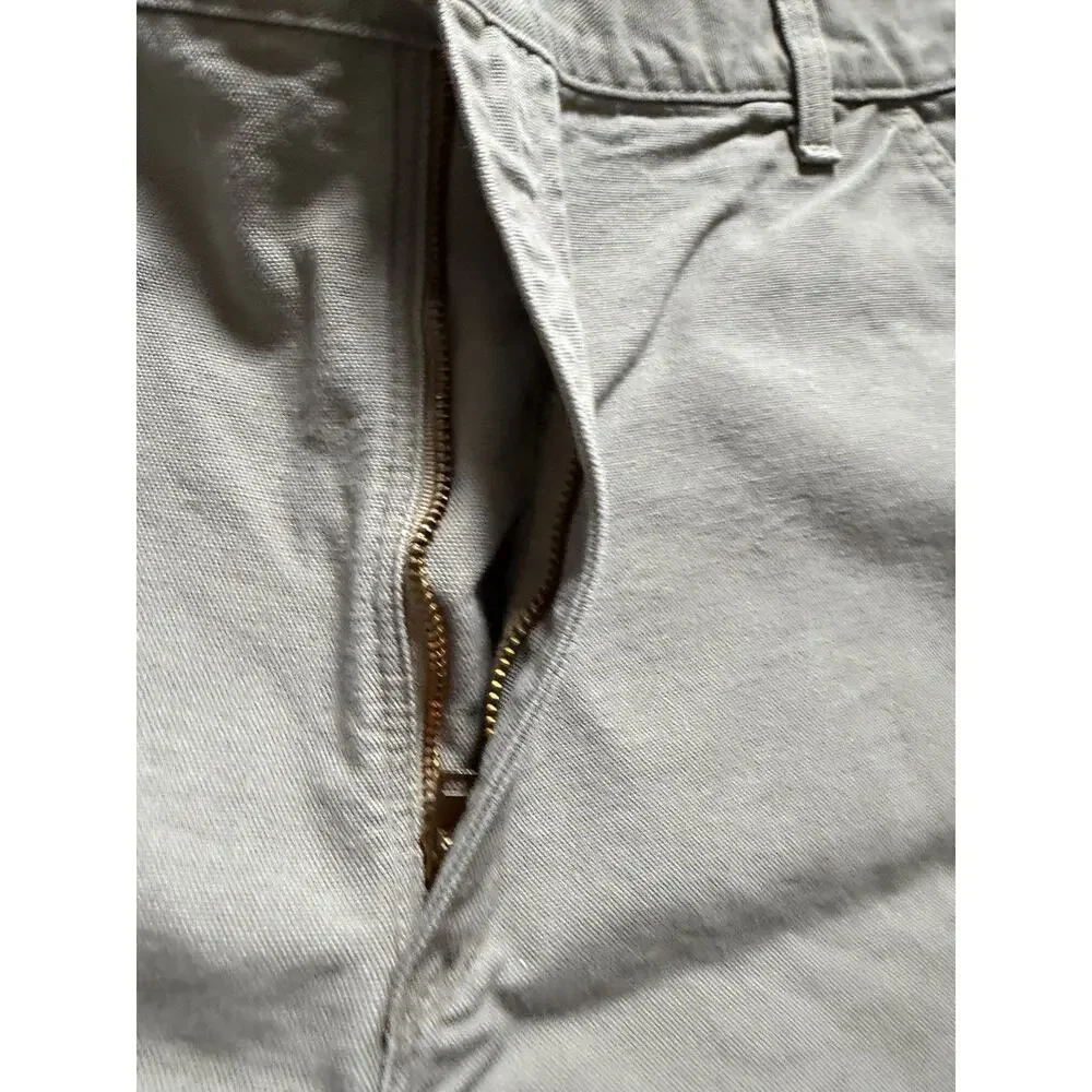 Carhartt Men's 42x30 B11-DES Carpenter Cargo Pants Duck Canvas Gray Tan Cotton